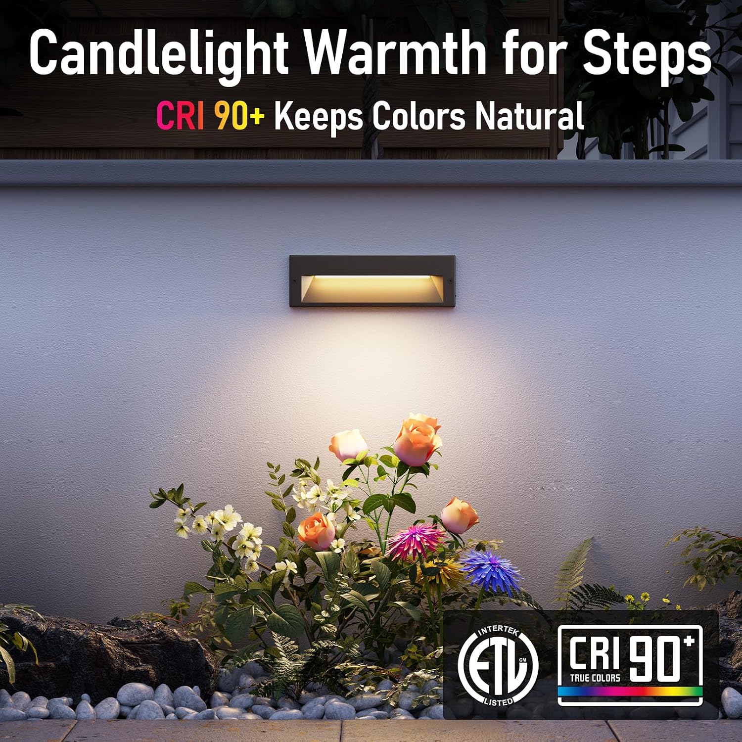 LEONLITE 10.6 Inch 5CCT LED Low Voltage Step Lights, 12–24V AC/DC 6W Surface Mount Ultra-Slim Landscape Stair Lights, IP65 Aluminum Outdoor Lighting for Decks, Hardscapes, Oil Rubbed Bronze, Pack of 6