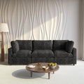 WJShome Cloud Sectional Couches for Living Room,100.5' Convertible Love Seat, 3 Seater Modular Sectional Sofa,Deep Seater Furniture Sets,Black