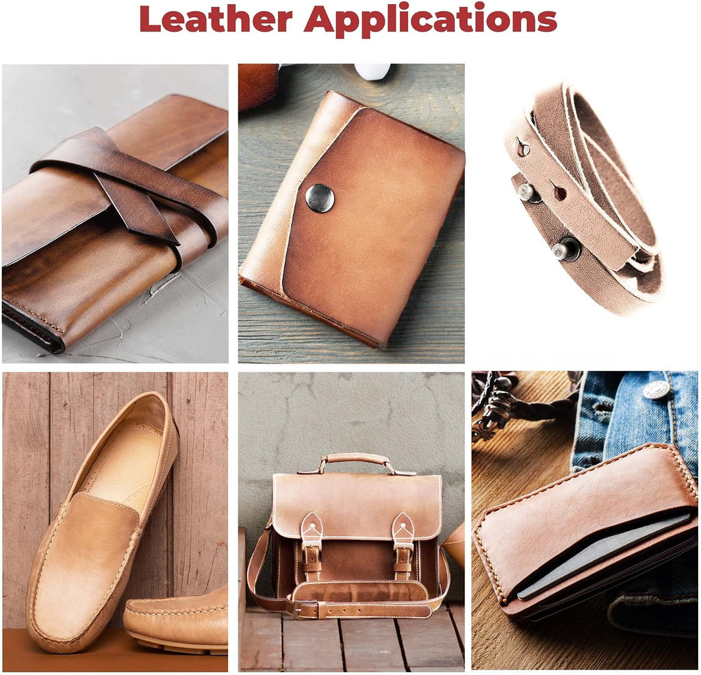 ELW 7-8 oz.(3-3.2 mm) Thickness Pre-Cut Square 16-18 SQ FT, Tooling Leather Vegetable Tanned Full Grain Leather - Cowhide Leathercraft for Holsters Knife Sheaths Coasters Molding Emboss Stamp Cases