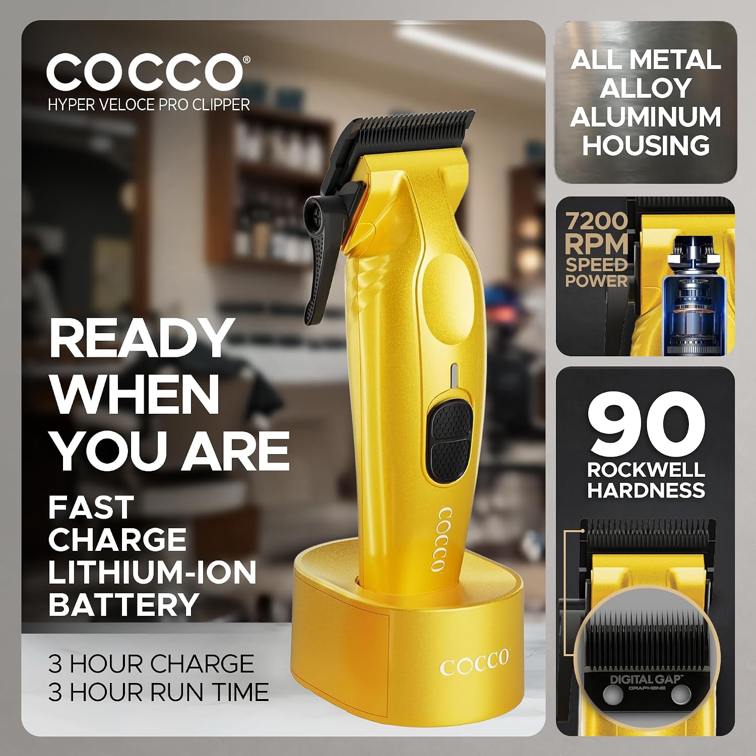 Cocco Professional Hyper Veloce Pro Clipper, Digital Gap Ambassador