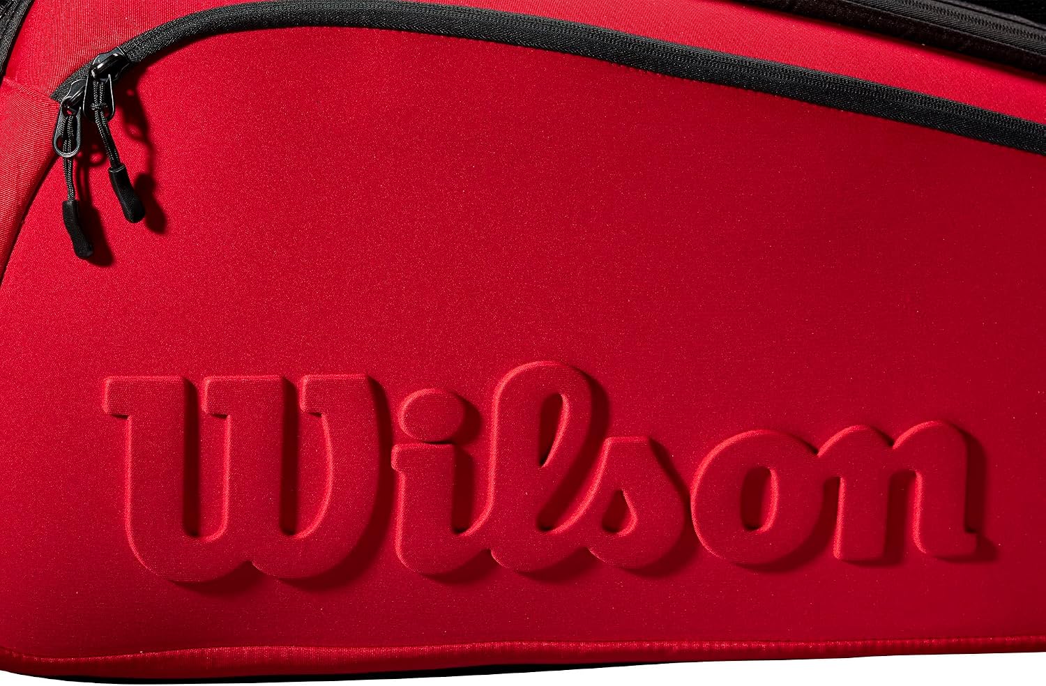 Wilson Clash V2 Super Tour Tennis Racket Bag - Red/Black, Holds up to 15 Rackets