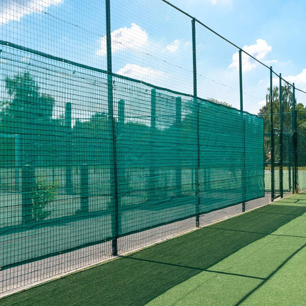 Vermont Tennis Court Wind Screen - 50% Shade | 6' x 60 or 6' x 40' Tennis Court Shade Cover – Green, Navy or Black [Optional Logo]
