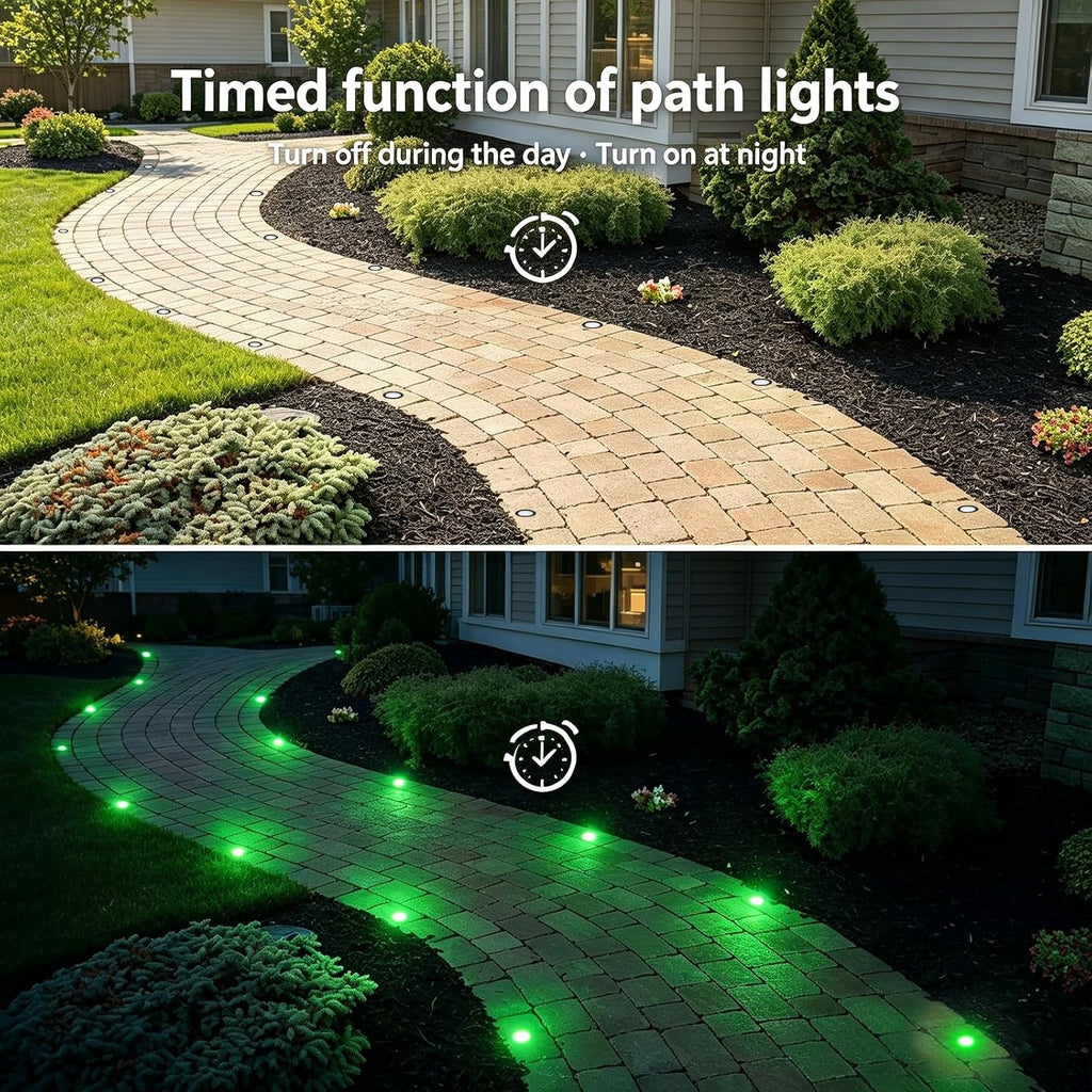 Low Voltage LED Deck Lights, 30 Pack 1.22' Smart WiFi RGBW 3000K Recessed Step & Stair Lighting Kit, IP67 Waterproof Outdoor for Deck, Walkway & Landscape, Compatible with Alexa & Google Assistant