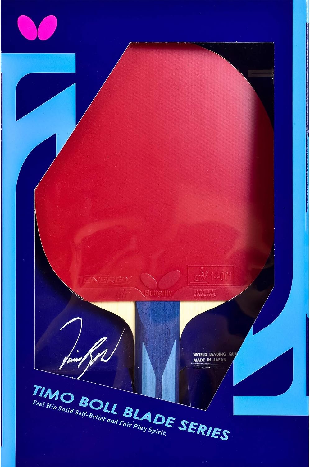 Butterfly Timo Boll ALC Blade & Tenergy 05 Rubber Shakehand Table Tennis Racket - Pro-Line Series - Comprised of Our Most Popular Blade and Rubbers - Recommended for Aspiring Professional Players