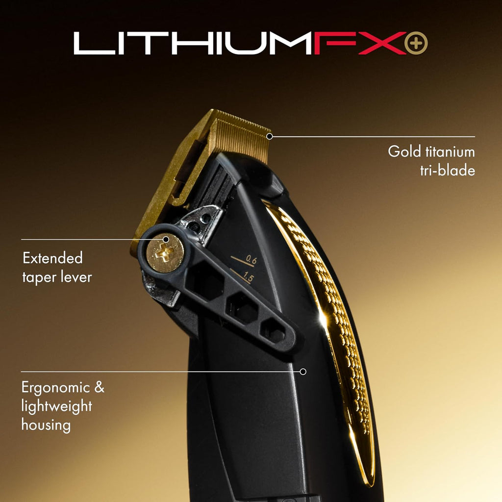 BaBylissPRO LithiumFX Cord/Cordless Lithium Ergonomic Hair Clippers for Men