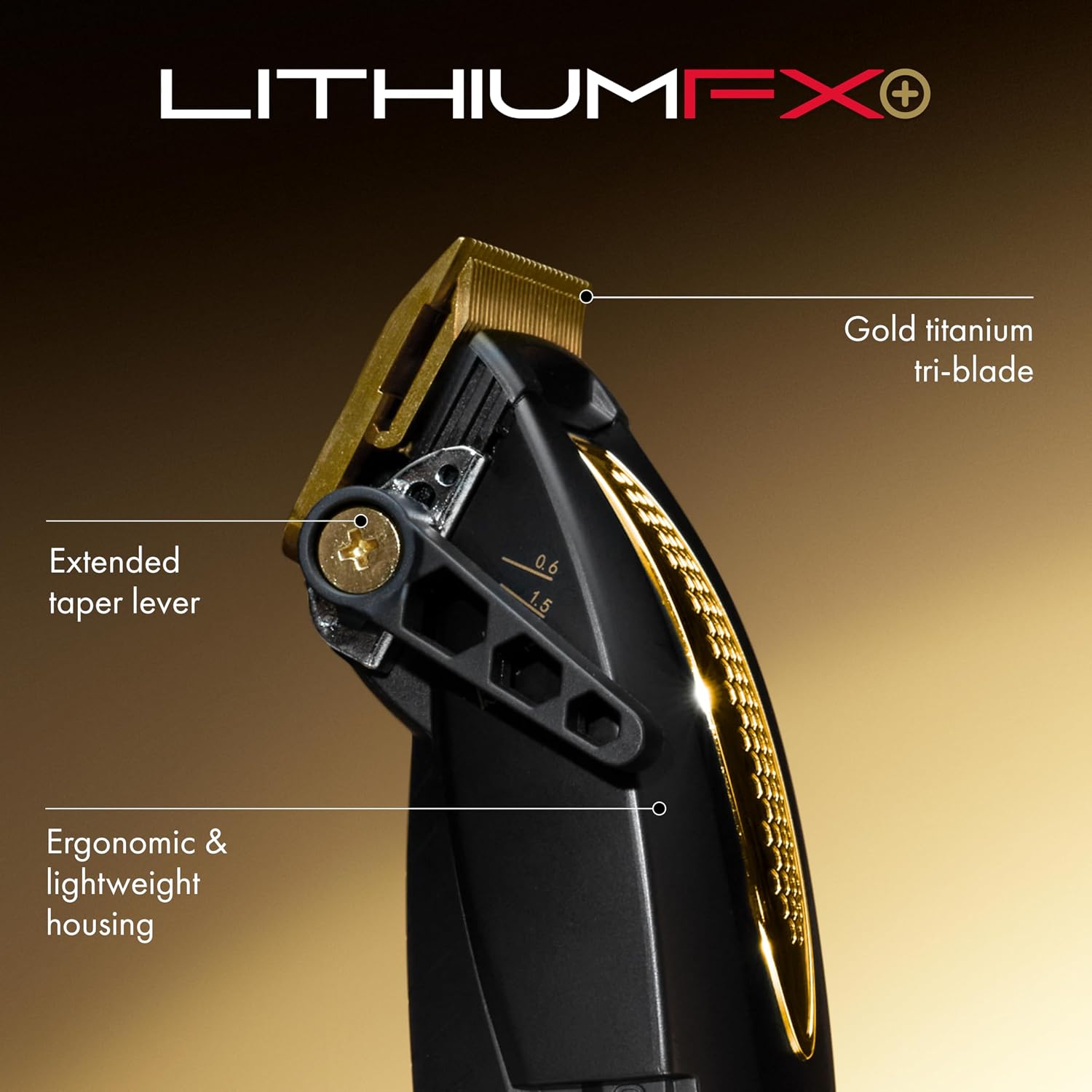 BaBylissPRO LithiumFX Cord/Cordless Lithium Ergonomic Hair Clippers for Men