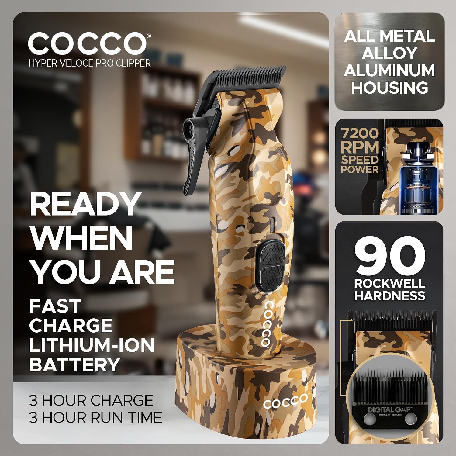 Cocco Professional Hyper Veloce Pro Clipper, Digital Gap Ambassador