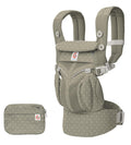 Ergobaby Omni Classic Baby Carrier Newborn to Toddler - Breathable Baby Carriers for Summer - All-Position Carrier with Lumbar Support (7-45 Pounds), Mesh, Soft Olive Diamond
