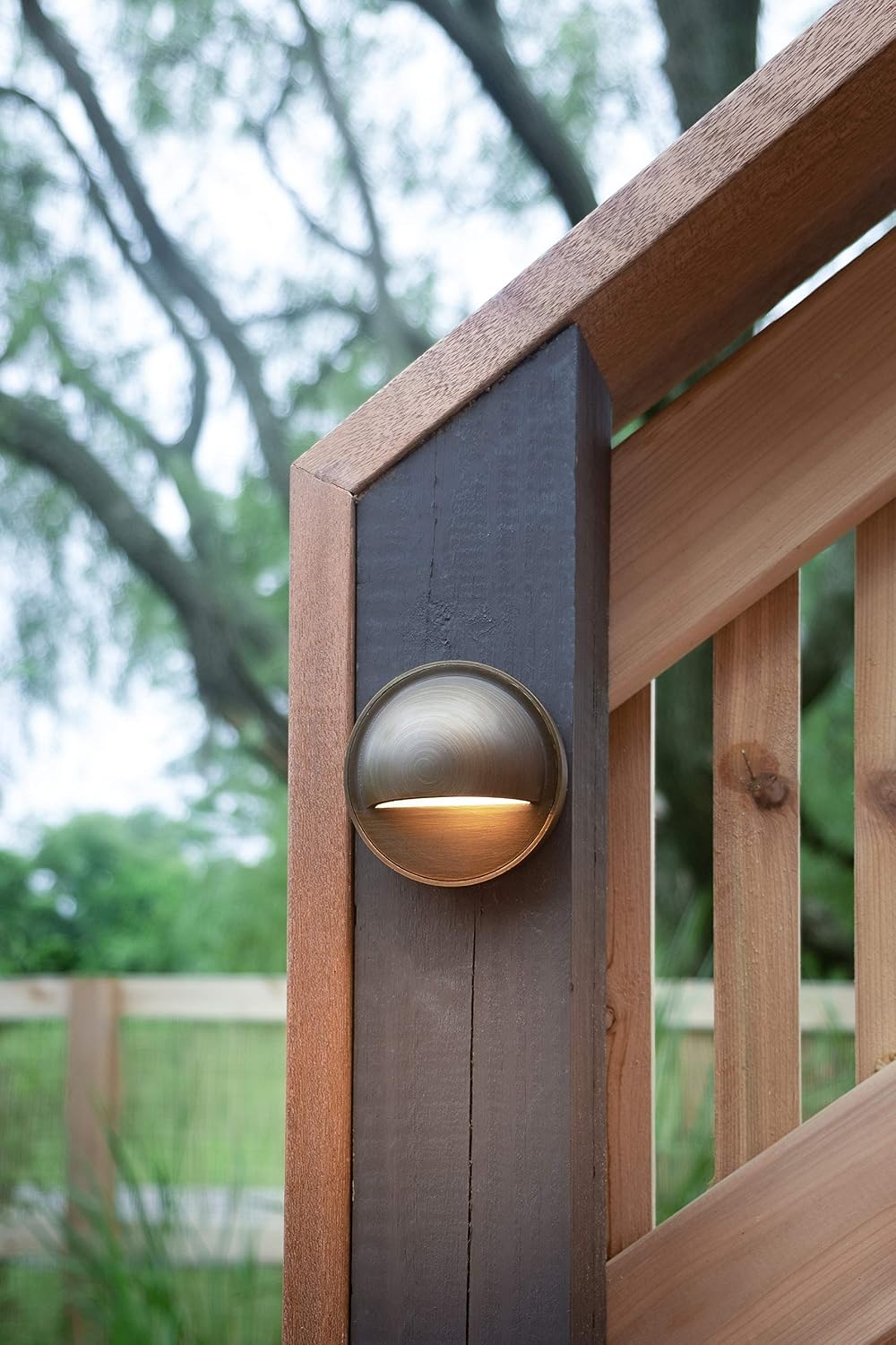 VOLT 10-Pack 12V Cast Brass Deck Lights (Bronze) & 3W 2700K Warm White G4 LED Bulbs for Low Voltage Landscape Lighting on Outdoor Patio, Railing, Step, Fence & Dock