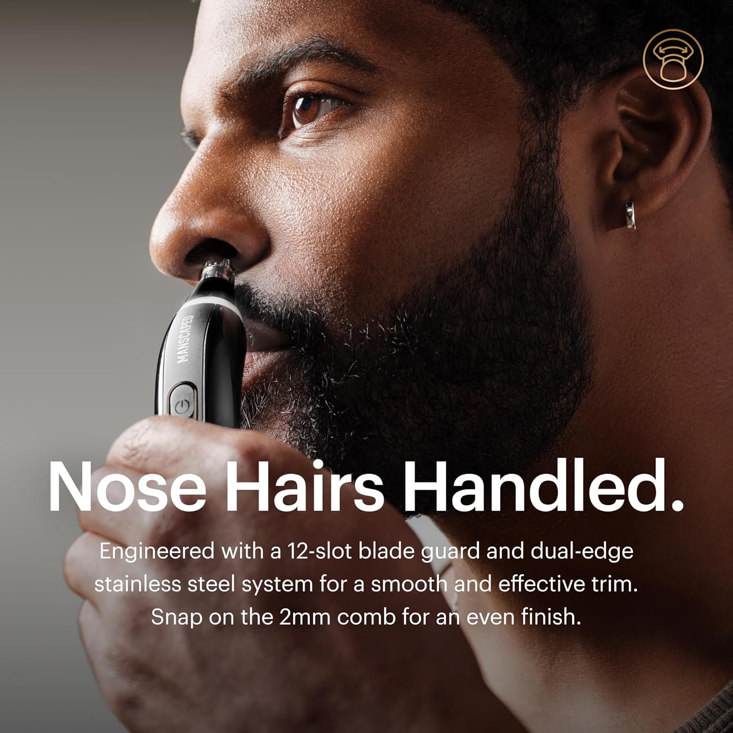 MANSCAPED® Face Box Includes - The Chairman™ PRO Men's Foil Shaver, Weed Whacker® 3.0 Plus Nose & Ear Hair Trimmer, Face Buffer Silicone Scrubber, Facial Wash & Moisturizer