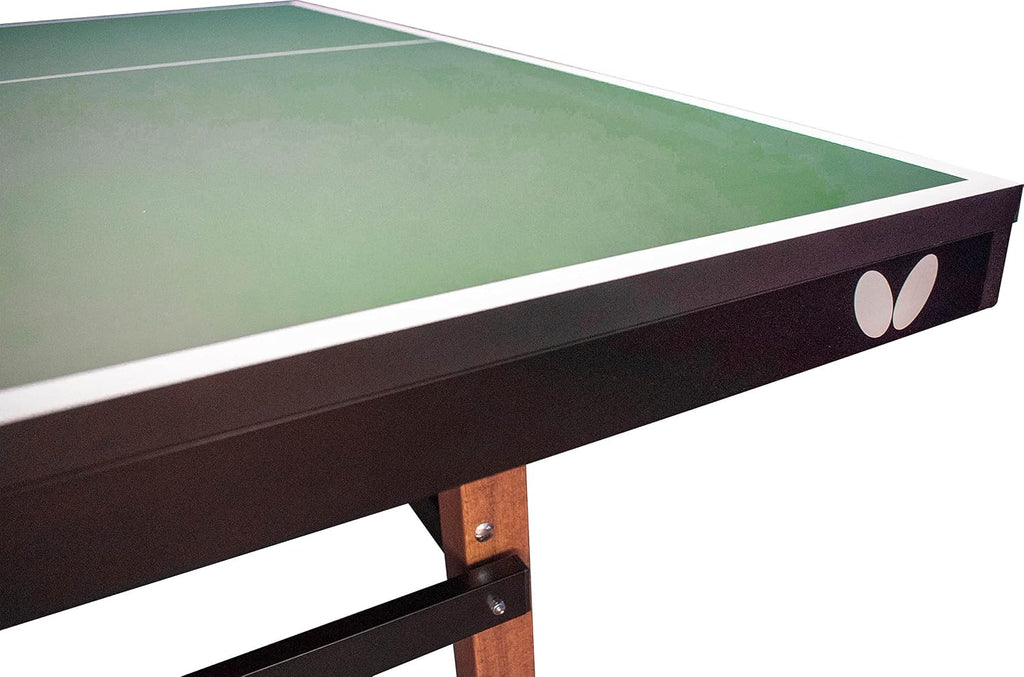 Butterfly Nippon 22 Ping Pong Table—Indoor Rollaway Table Tennis Table—Built Like A Tank—for Tournament, Club, Home Game Room, Institution—Professional Ping Pong Net Included—Playback Option