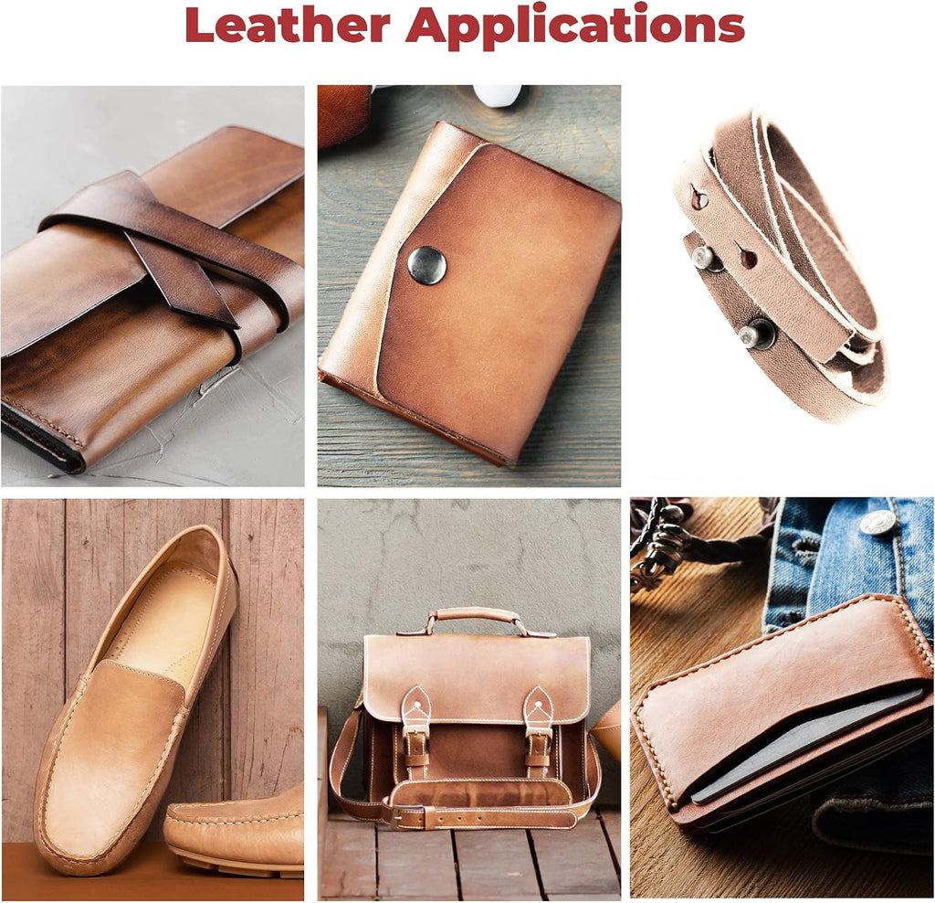 ELW Full Grain Cowhide Leather 4-5 oz [1.6-2mm] Thickness in Pre-Cut Size: 8-10 SQ FT, AB Grade Hide Vegetable Tanned Leather Using for Tooling, Carving, Molding, Dyeing Material for Craft, Hobby