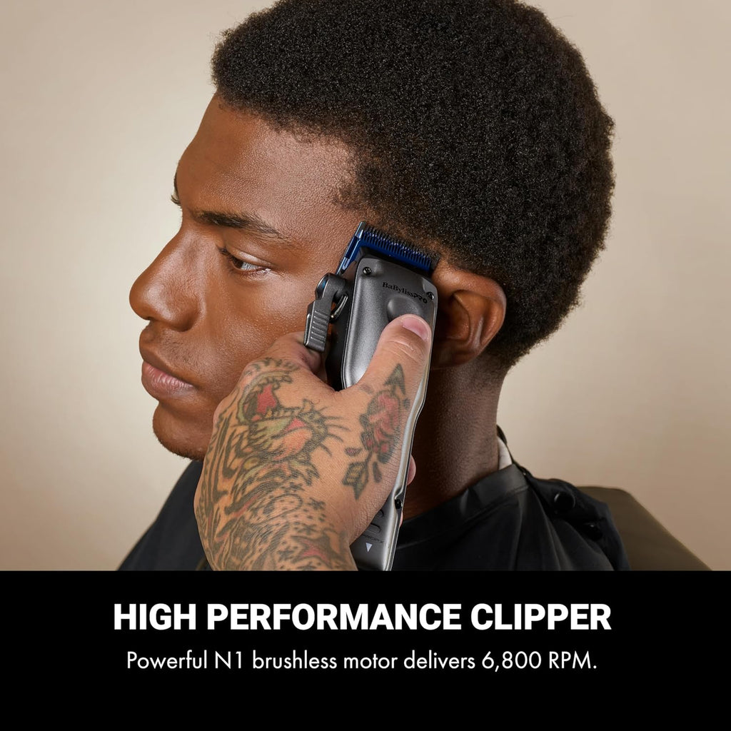 BaBylissPRO FXONE LO-PROFX Professional Cordless Clippers for Men with Interchangeable Battery