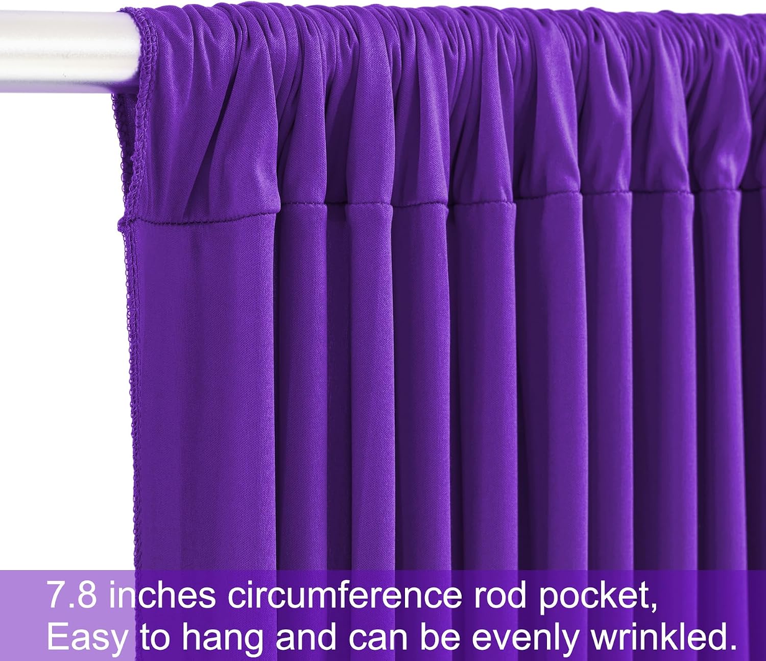 40ft x 12ft Purple Backdrop Curtains Wrinkle Free Backdrop Curtain for Wedding Parties Purple Fabric Backdrops Drapes Back Drop Cloth Bridal Shower Stage Curtains Wedding Decorations for Reception