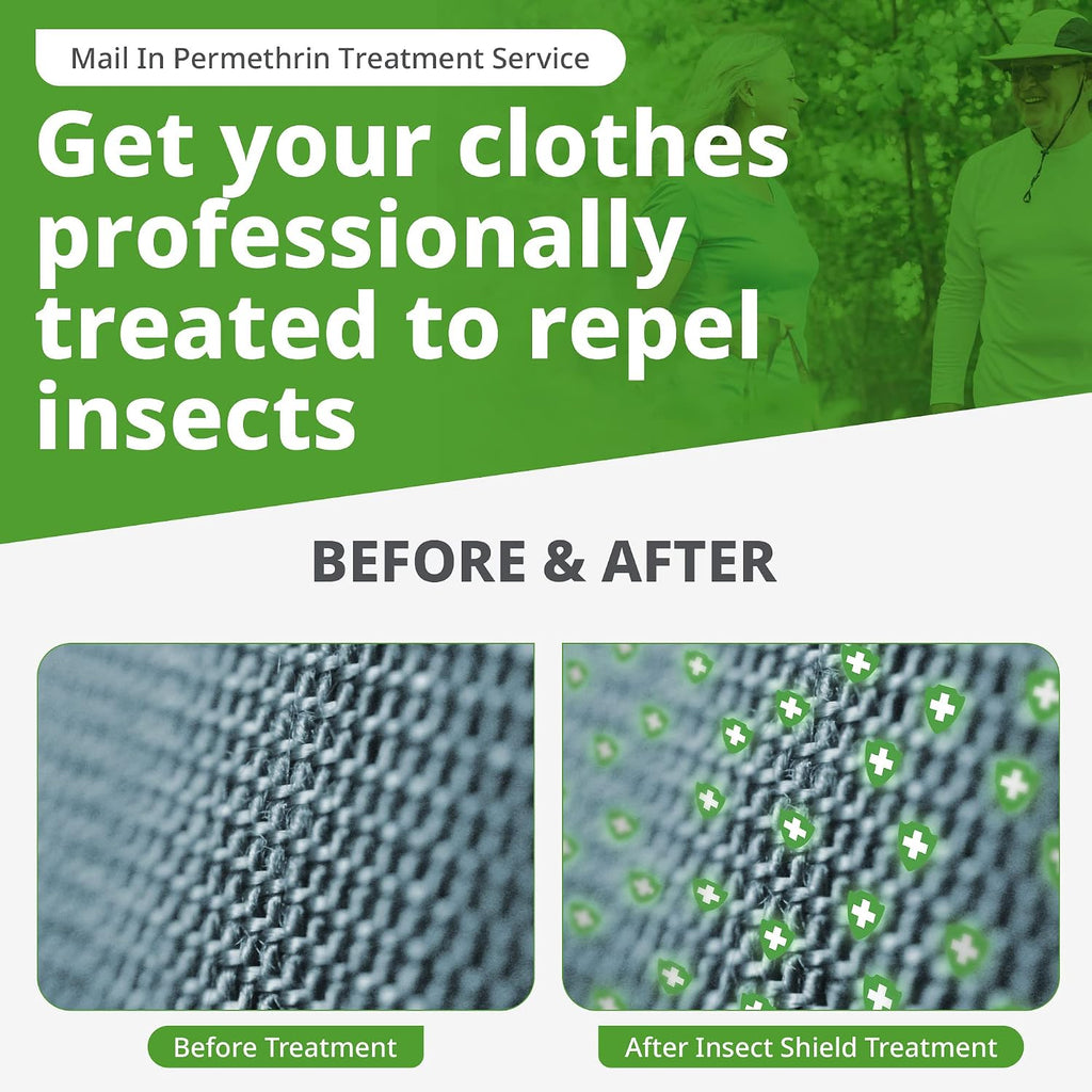 Insect Shield Easy Pack - Send in Your Clothes for Permethrin Repellent Treatment - Service for Your Own Clothes - 21 Day Turnaround Time