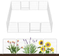 SunsGrove Garden Fence with Gate, 32 in(H) x 35.7 ft(L) 16 Panels Heavy Duty Metal Animal Barrier Fence for Yard, Suitable for Indoor or Outdoor Dog Pet Fence, Garden Fence Border, White