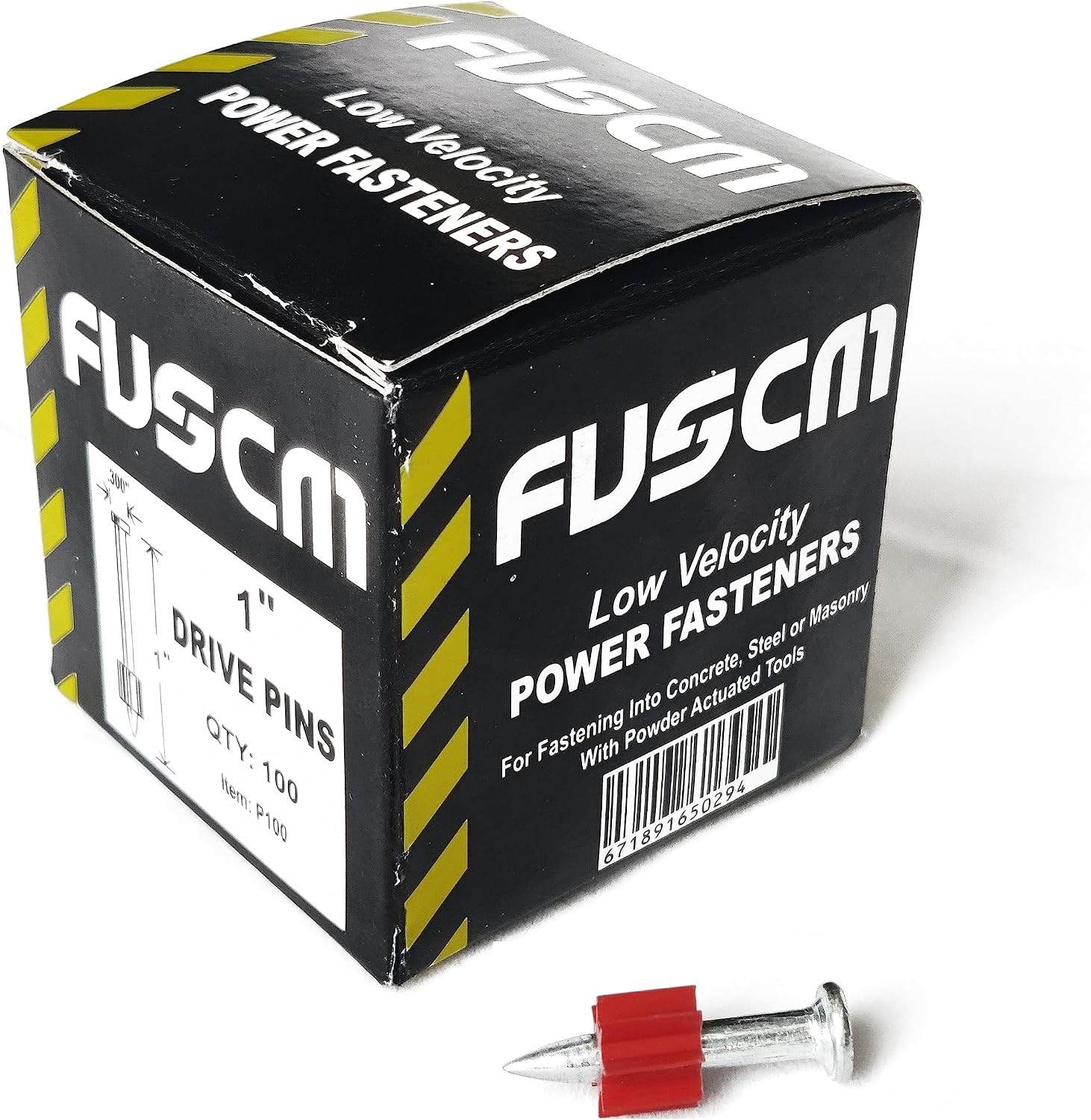 1' Fastener + .27 Cal Semi-Auto Powder Actuated Tool with power indicator