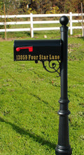 Lewiston E1 Economy Mailbox, Post Fluted Base & Solar Lamp, White