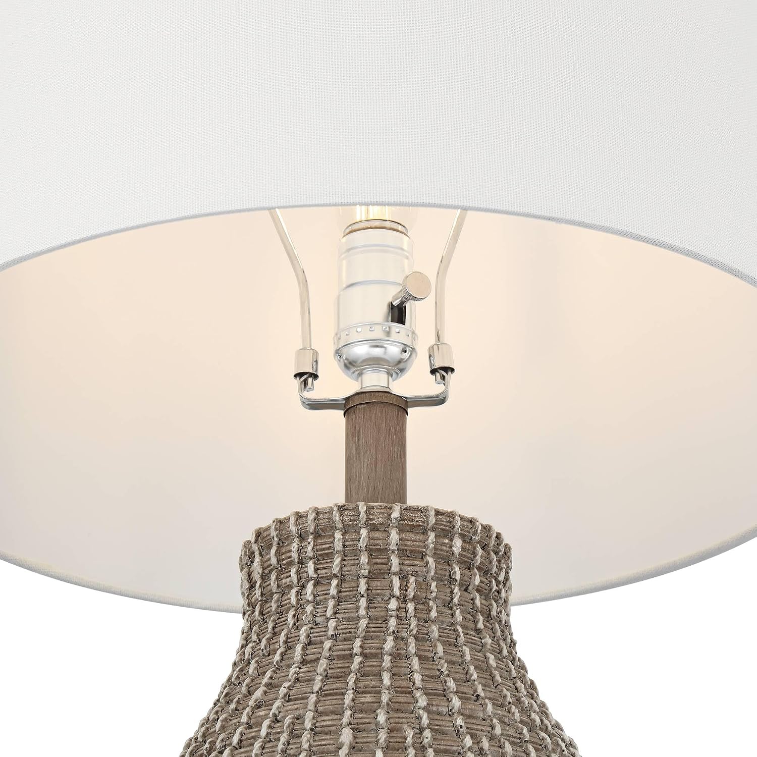 360 Lighting Adelyn 28' High Natural Beige Gourd Table Lamp Set of 2