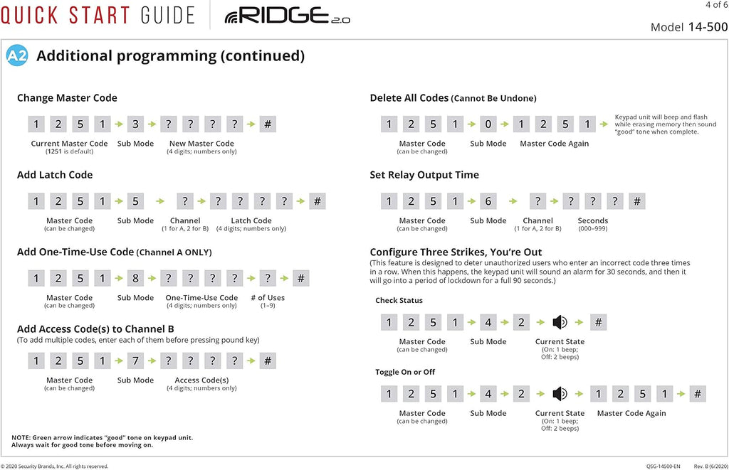 Keypad Access Control AAS Ridge Gate Exterior Digital KEYPAD Wireless with Transceiver