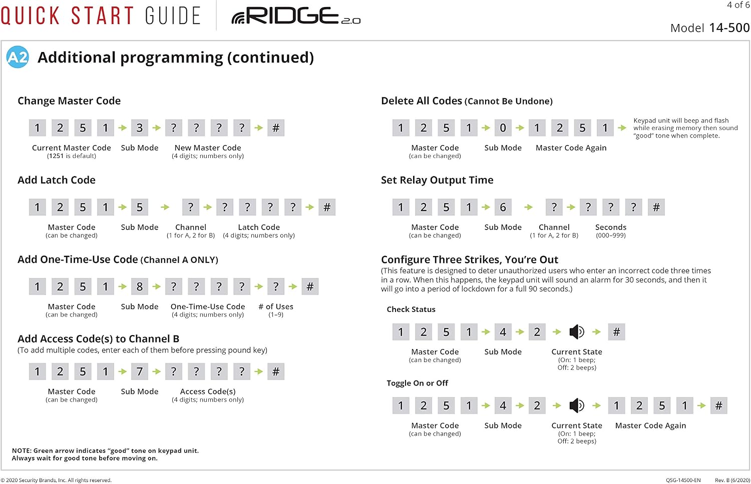 Keypad Access Control AAS Ridge Gate Exterior Digital KEYPAD Wireless with Transceiver