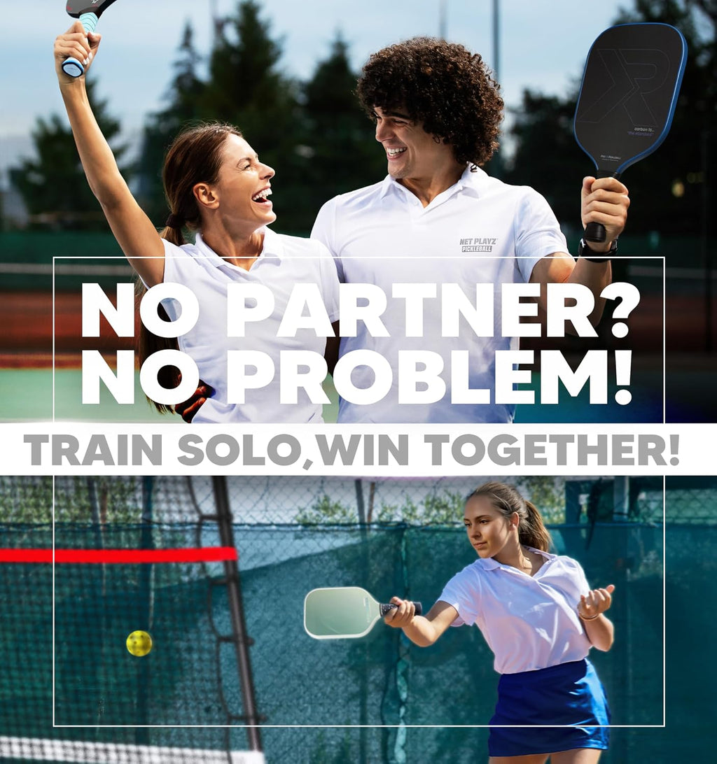 Pickleball Rebound Net Training Equipment Aid, Adjustable Angle & Easy Setup - Perfect Your Forehands Backhands Dinks Volleys Accuracy Coordination Kitchen Control