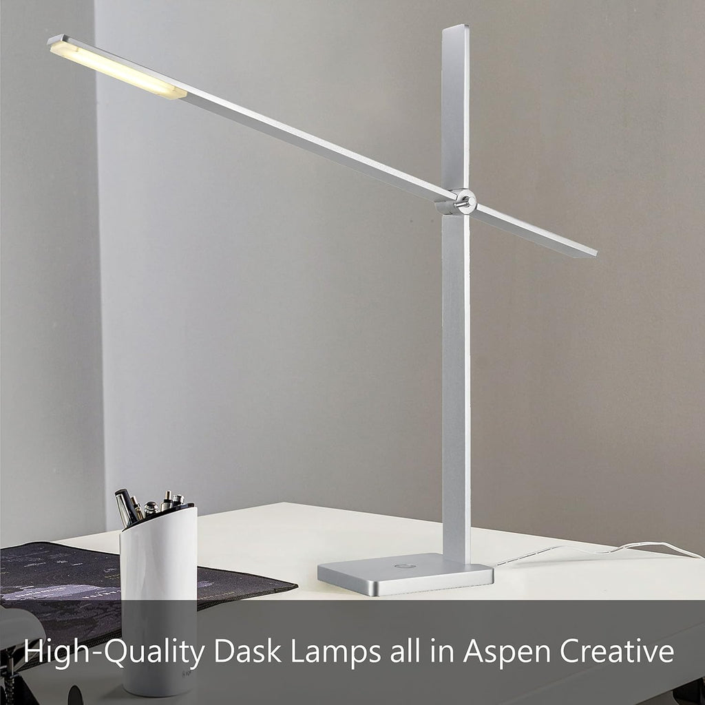 Aspen Creative 40185-11, 27-1/2' High Transitional Ceramic Table Lamp, Brown & Blue and Hardback Empire Shaped Lamp Shade in White, 15-1/2' Wide