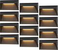 VENUS MANUFACTURING 2W Low Voltage Deck Lights LED Outdoor Stair Lights 3000K 12V Wired Step Lighting, Die-cast Aluminum for Fence, Yard, Patio, and Pathway (12Pack)