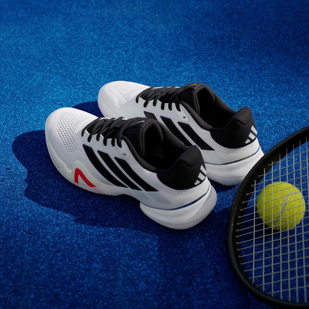 adidas Mens Barricade 14 Tennis Sneakers Shoes - Black, Orange