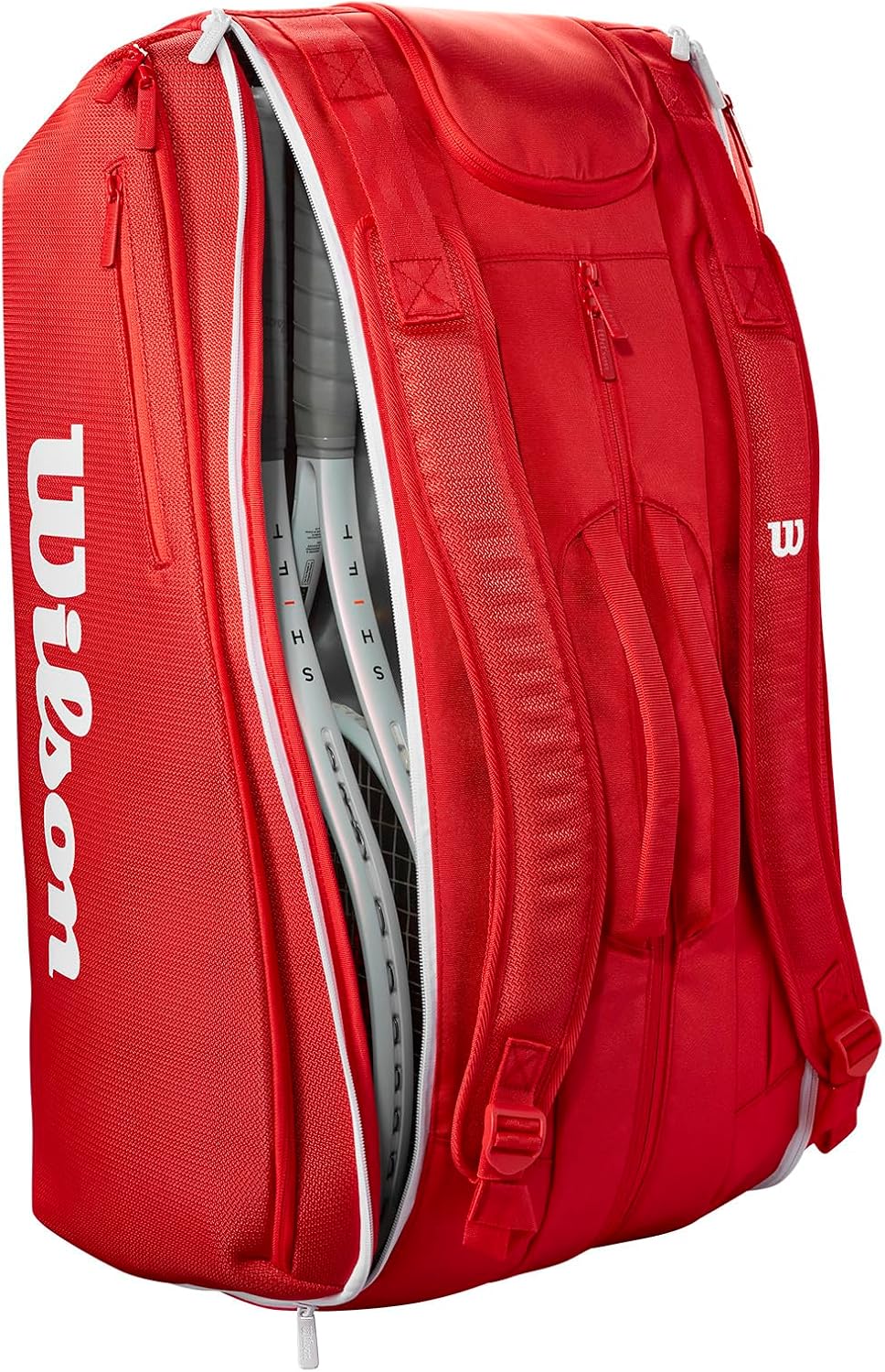 WILSON 2025 Super Tour Red Tennis Racket Bags