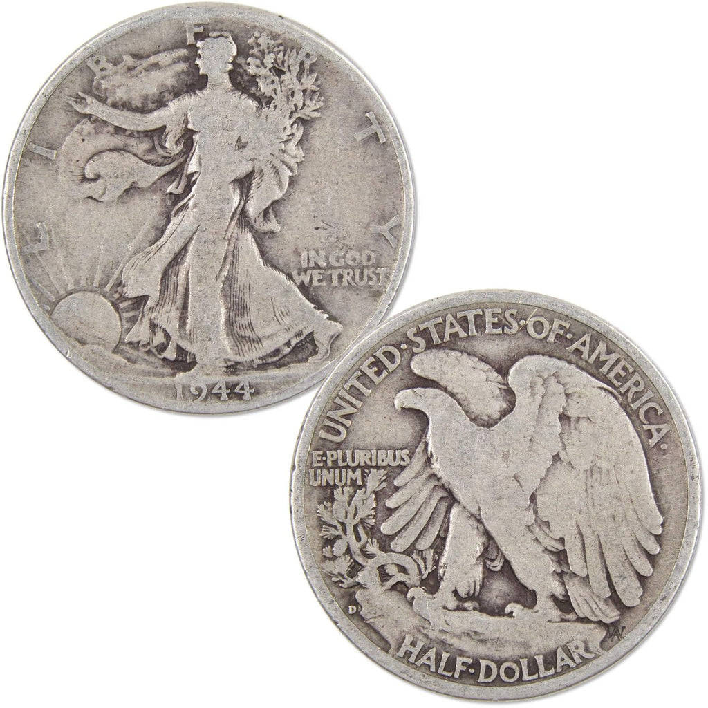 Liberty Walking Half Dollar 3 Coin PDS All Mint Gift Set VG 90% Silver 50c