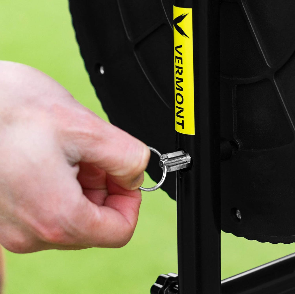 Vermont Tennis Ball Roller Mower & Hopper | 85 Ball Capacity - Convertible Pickup Roller Basket with Quick Release Pins - Lightweight, Durable Frame - Portable Training Equipment