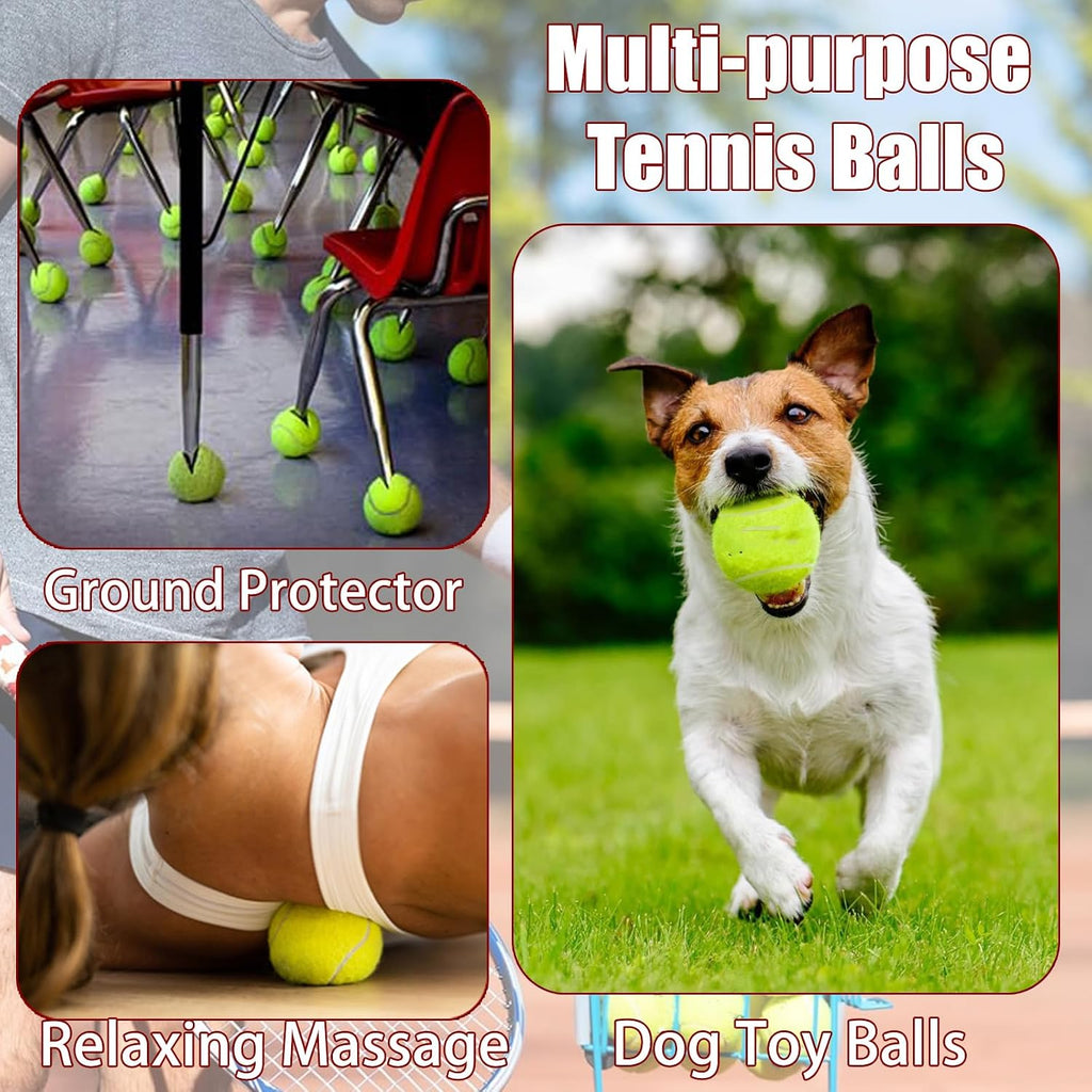 Magicorange Tennis Balls, Advanced Training Tennis Balls Practice Balls, Pet Dog Playing Balls, Come with Mesh Bag for Easy Transport, Good for Beginner Training Ball