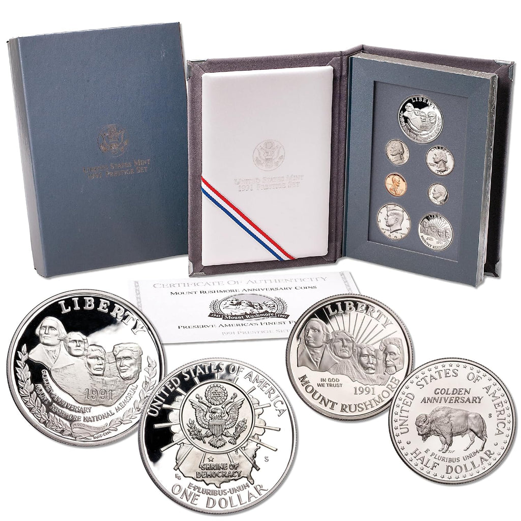 1991-S U.S. Mint 7-Coin Prestige Proof Set Choice Proof