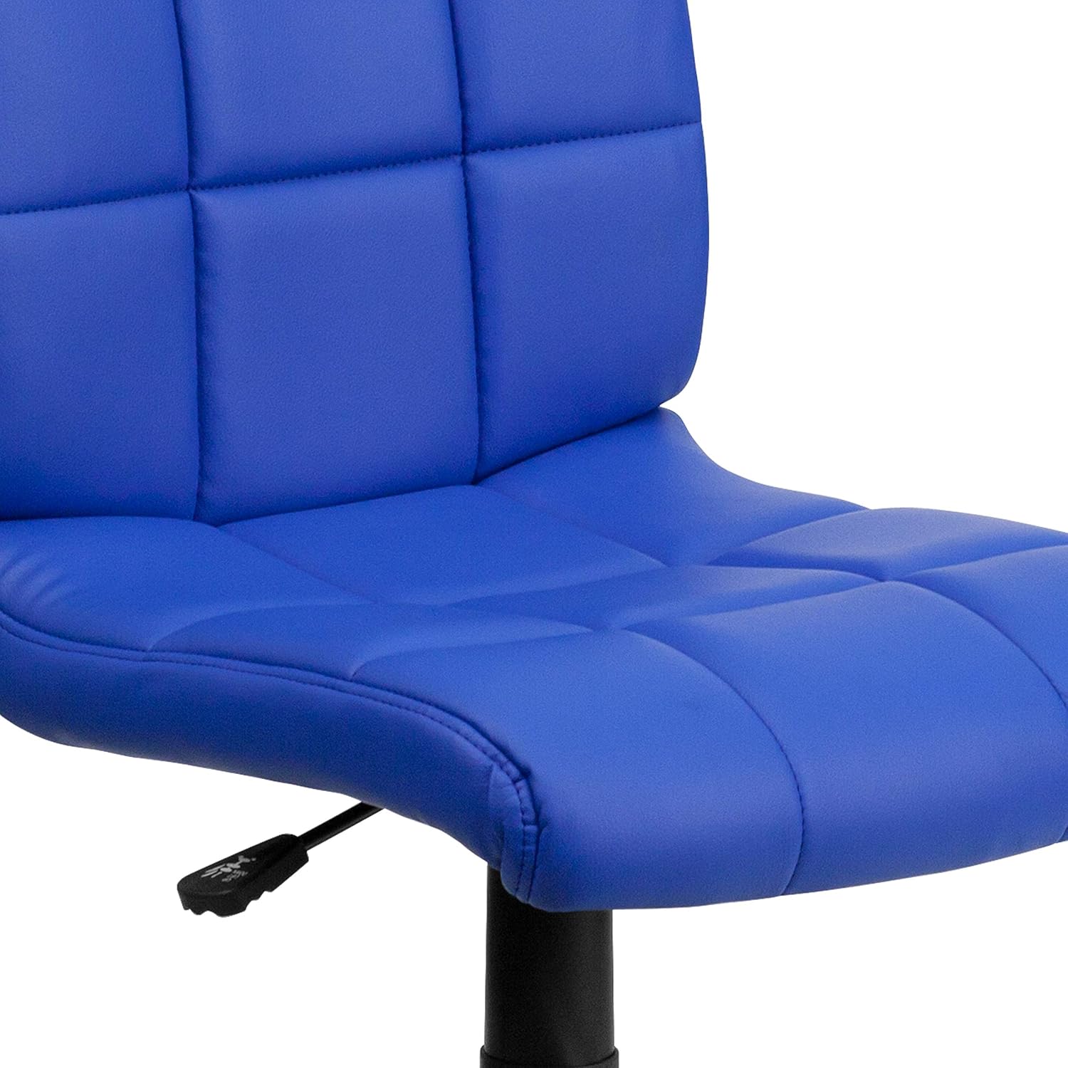 Flash Furniture Clayton Mid-Back Blue Quilted Vinyl Swivel Task Office Chair