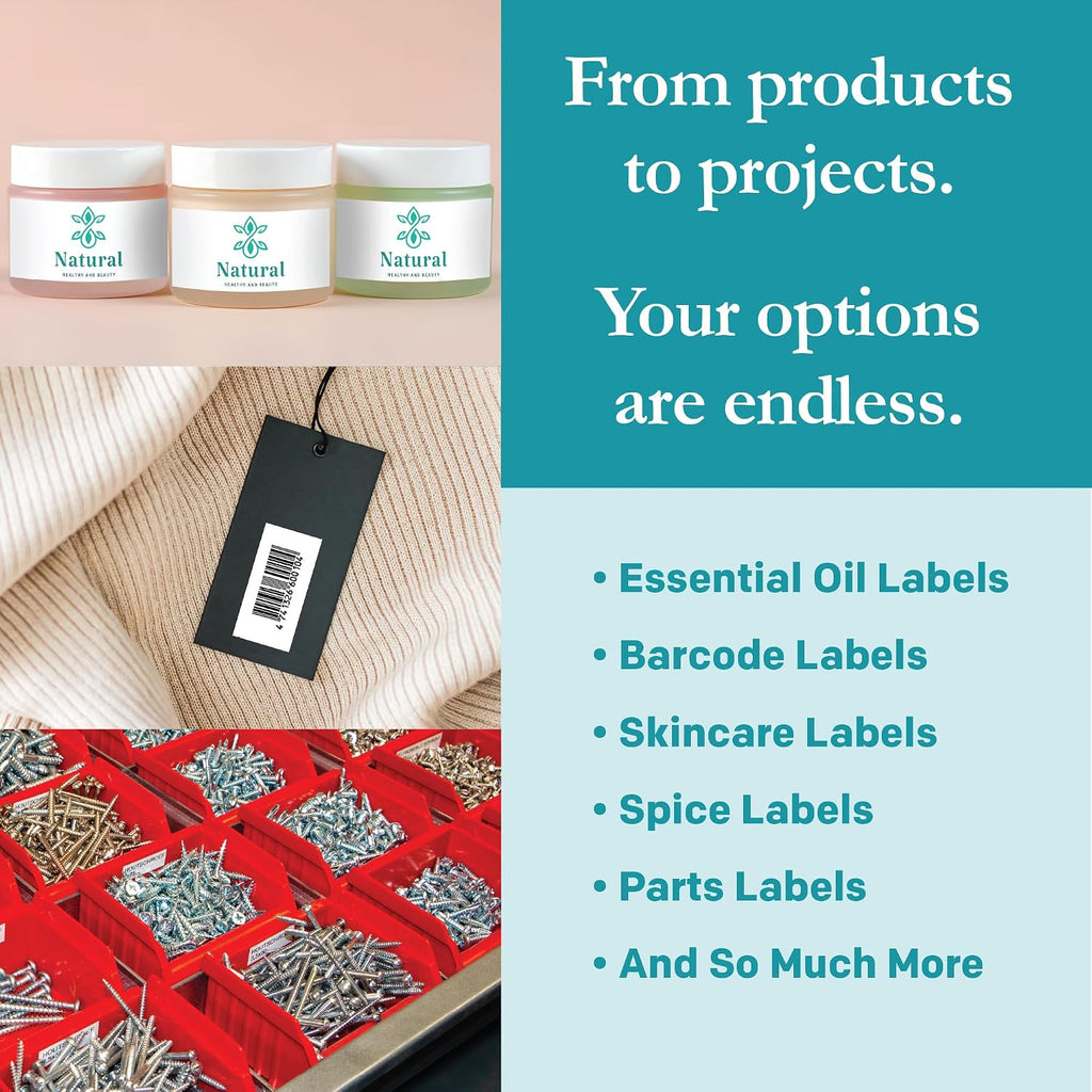 Premium Label Supply White Sticker Barcode Labels – 2' x 1' – Laser/Inkjet Compatible – (40 per Sheet), 1000 Sheets – 40,000 Total Adhesive Labels