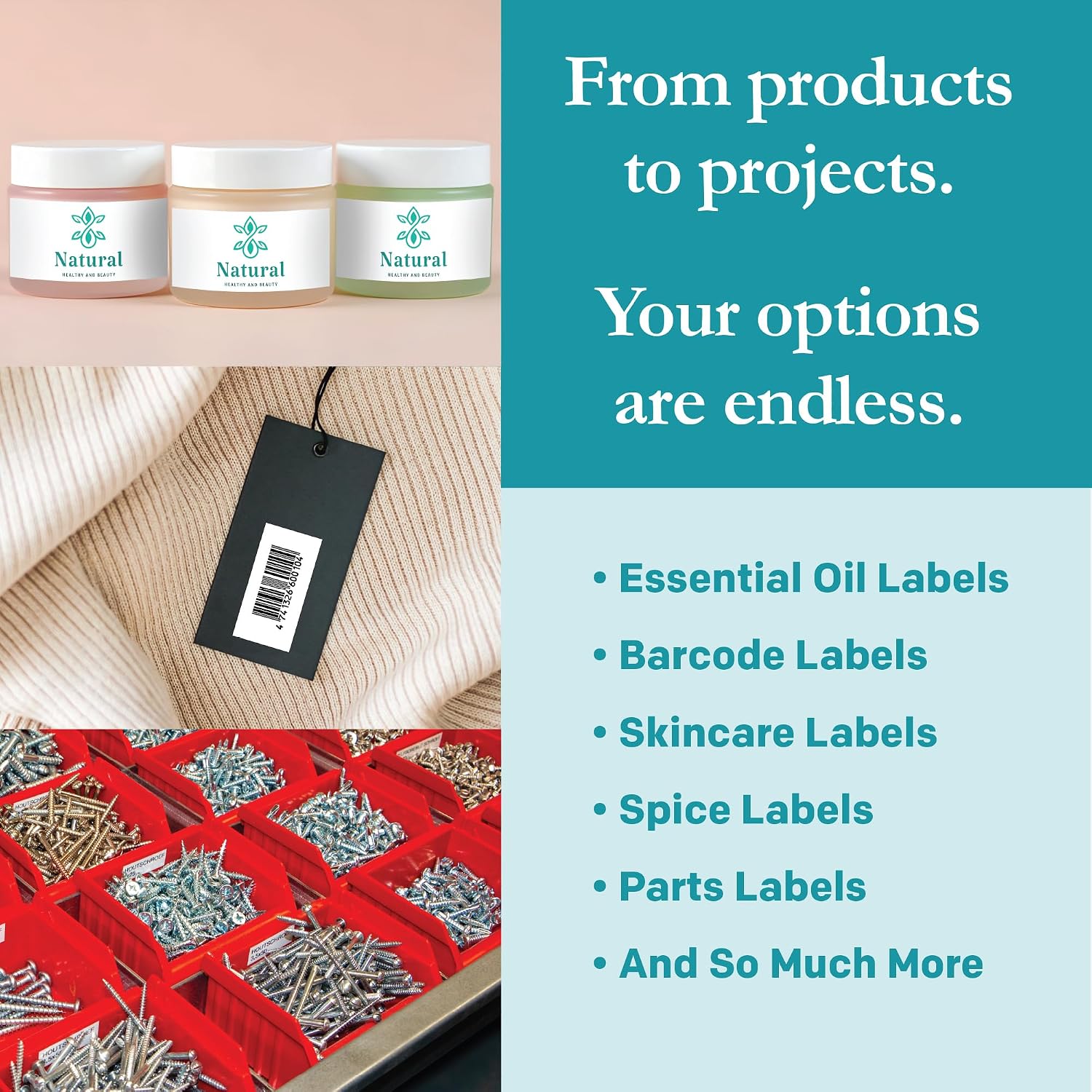Premium Label Supply White Sticker Barcode Labels – 2' x 1' – Laser/Inkjet Compatible – (40 per Sheet), 1000 Sheets – 40,000 Total Adhesive Labels