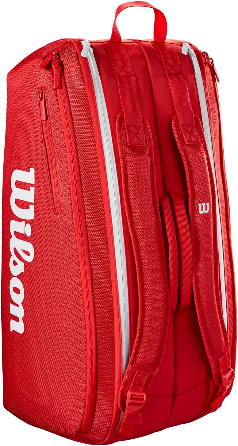 WILSON 2025 Super Tour Red Tennis Racket Bags