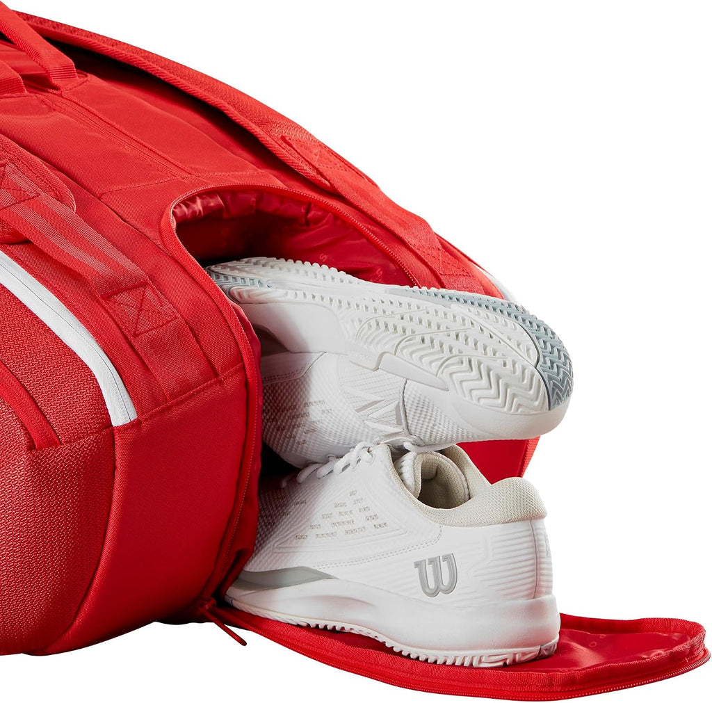 WILSON 2025 Super Tour Red Tennis Racket Bags