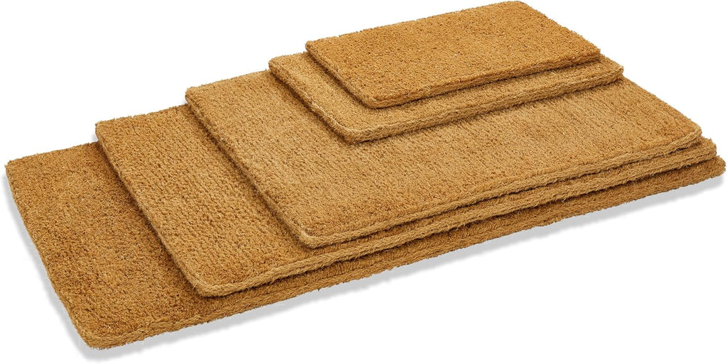 Kempf 2-Inch Thick Coco Coir Door Mat, 36' x 72' – Natural Fiber, Woven-Backed, Heavy-Duty for Indoor/Outdoor Front Door Entryway & Porch