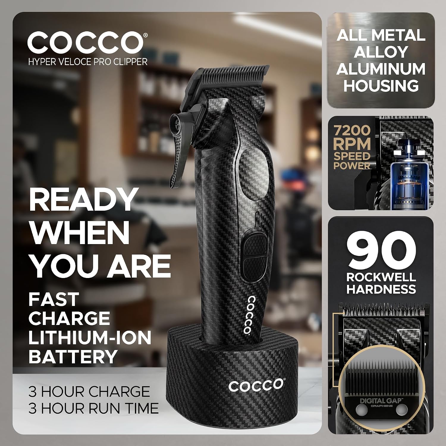 Cocco Professional Hyper Veloce Pro Clipper, Digital Gap Ambassador
