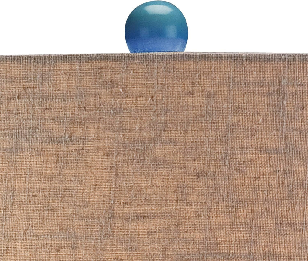 Possini Euro Design 36' Tall Large Mid Century Modern Farmhouse Rustic Coastal End Table Lamps Set of 2 Teal Blue Ceramic Living Room Bedroom Bedside Nightstand House Office Home Reading Tan Shade