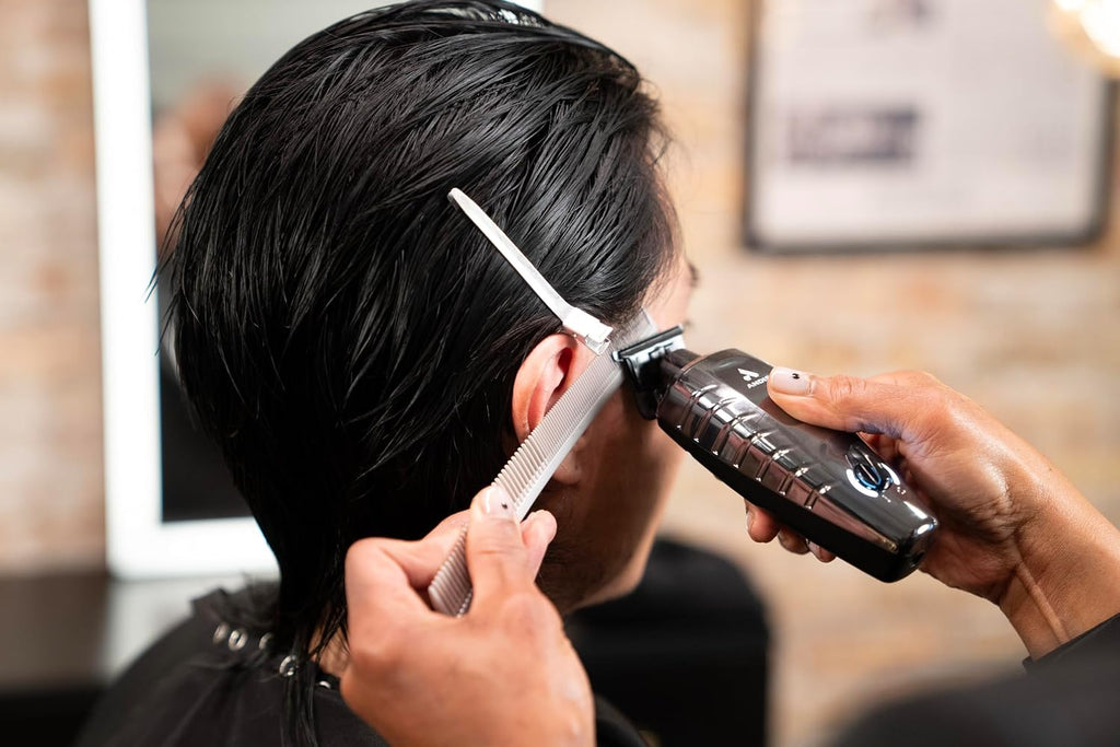 Andis 562627 GTX-EXO II Professional Cordless Lithium-ion Electric Beard & Hair Trimmer with Charging Stand, Black Chrome