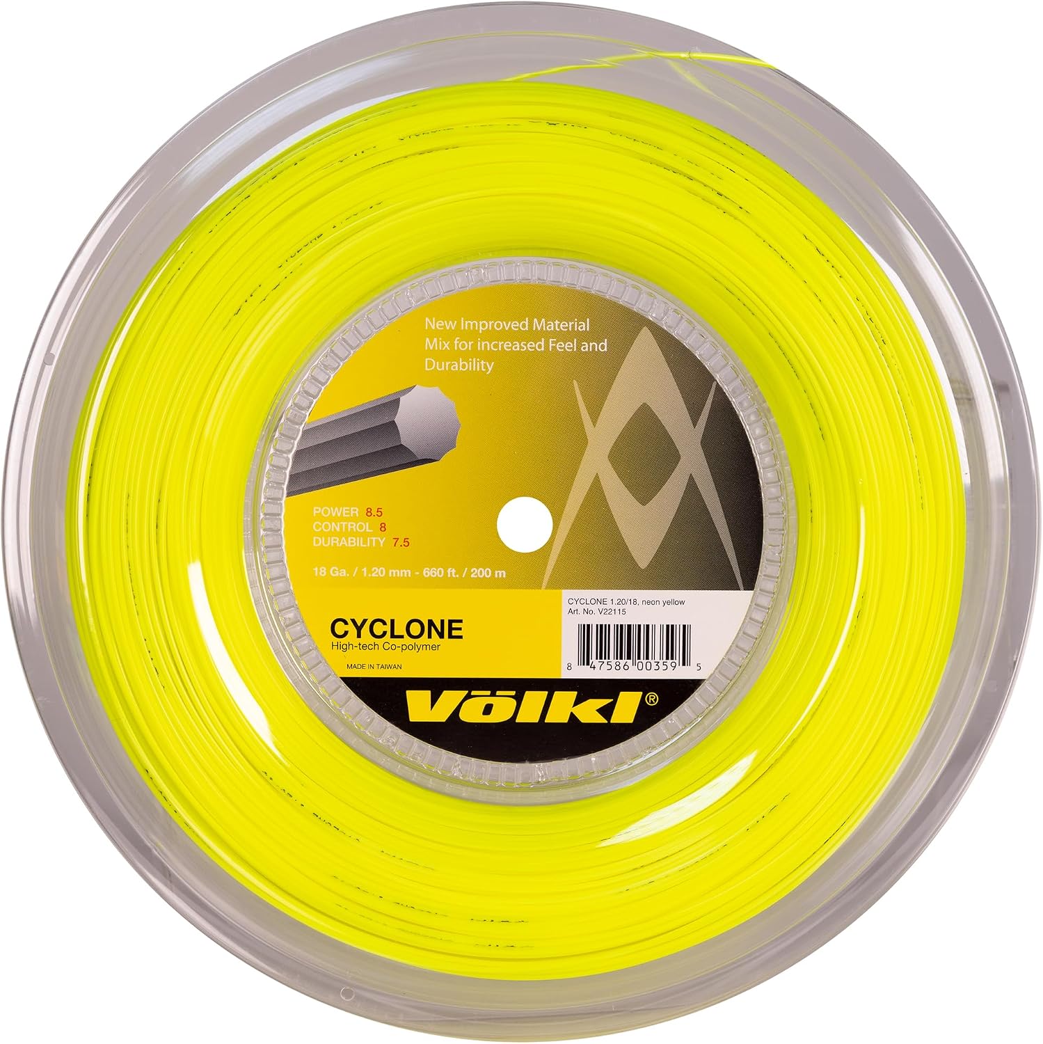 Volkl Cyclone Reel Neon Tennis String