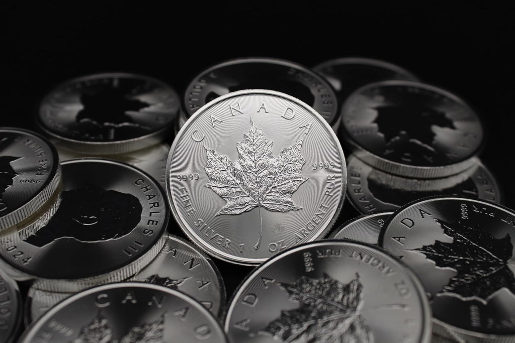 1988 - Present (Random Year) Lot of (10) 1 oz Silver Canadian Maple Leaf Coins Brilliant Uncirculated with Certificates of Authenticity $5 Seller BU