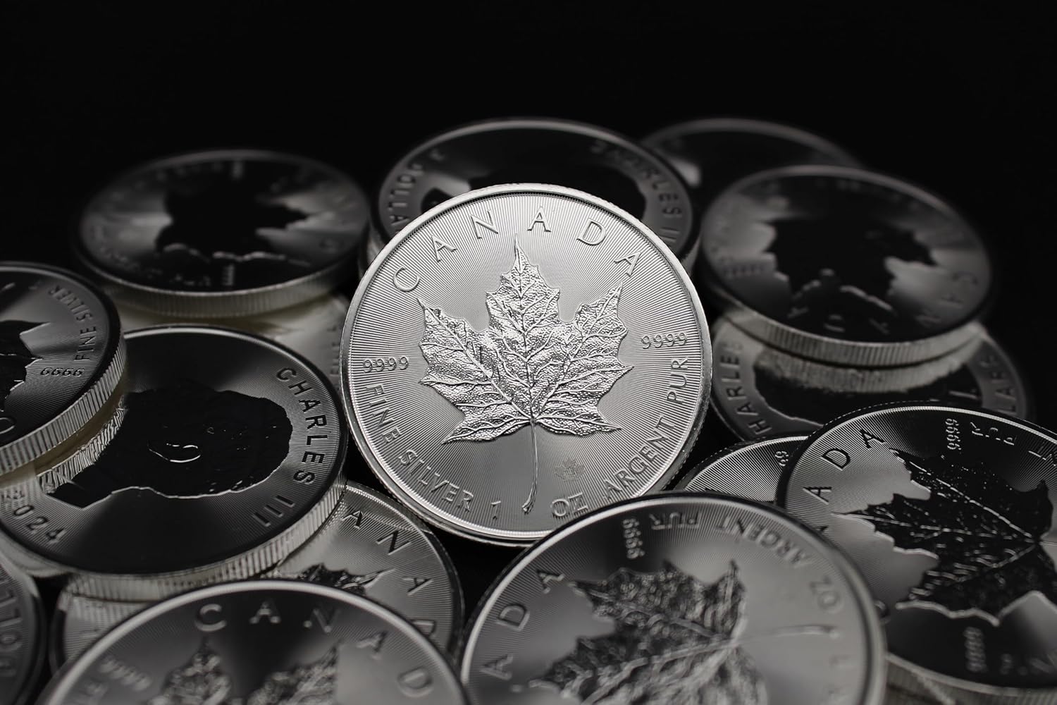 1988 - Present (Random Year) Lot of (10) 1 oz Silver Canadian Maple Leaf Coins Brilliant Uncirculated with Certificates of Authenticity $5 Seller BU