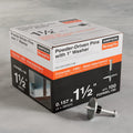 Simpson Strong-Tie PDPAWL-150 Powder-Driven Pin with 1-in. Washer - 0.157-in. x 1-1/2 in., Mechanically Galvanized Finish, Hardened Steel Fasteners for Direct Concrete