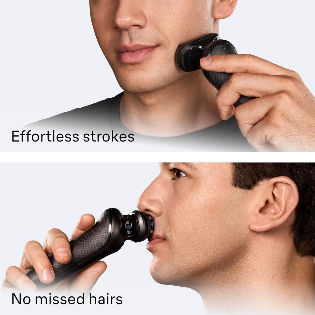 Braun Series 5 Electric Shaver for Men, Wet & Dry Foil Razor, 4-in-1 Clean & Charge Center, Precision Trimmer Attachment, Replacement Shaver Head, Black 5165ps