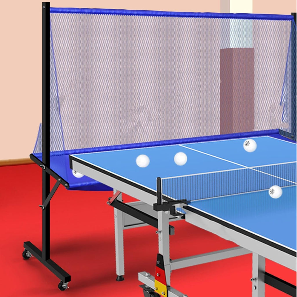 55 Inch High Table Tennis Robot Catch Net, Adults & Kids Training Tool for Multi Ball Drills, Ping Pong Recycle Catcher Equipment for Indoor Outdoor Serve Practice