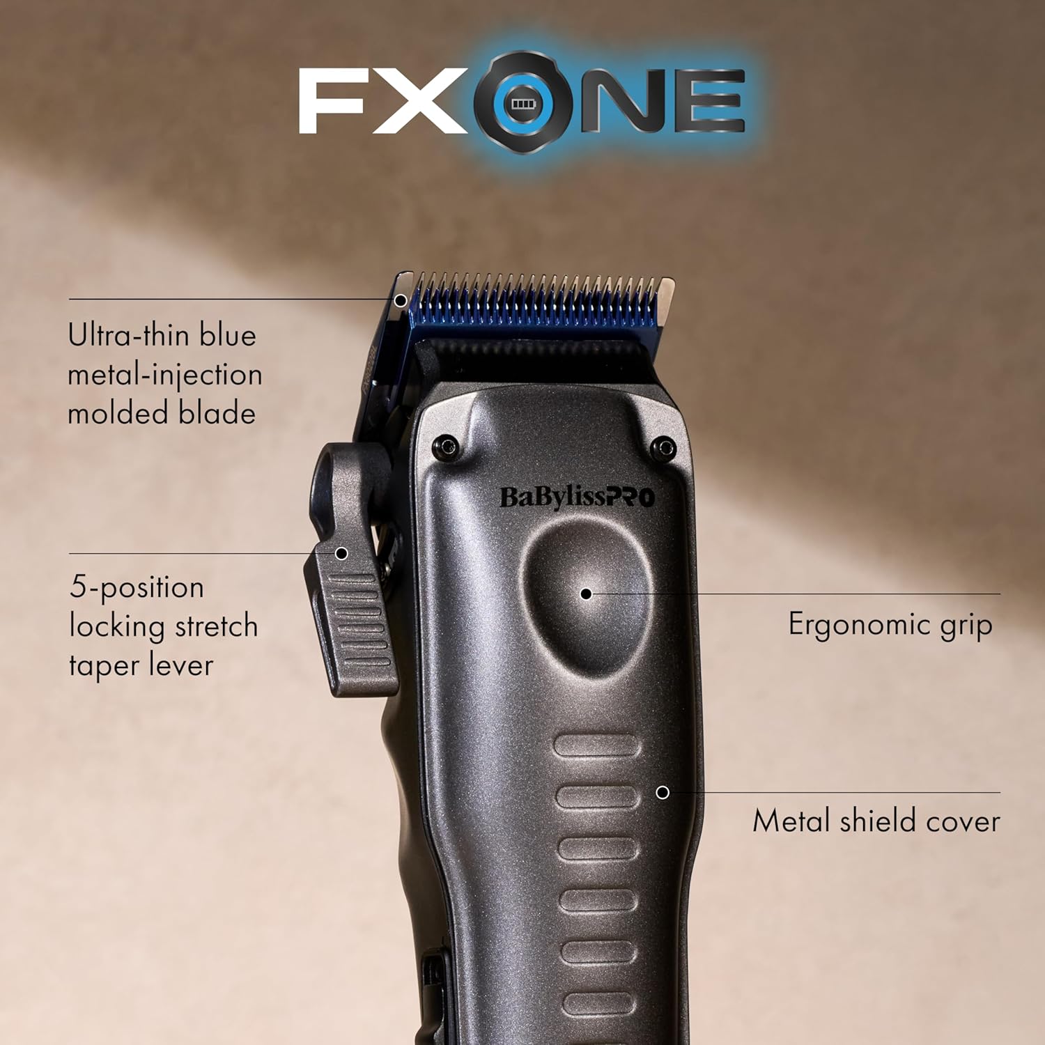 BaBylissPRO FXONE LO-PROFX Professional Cordless Clippers for Men with Interchangeable Battery